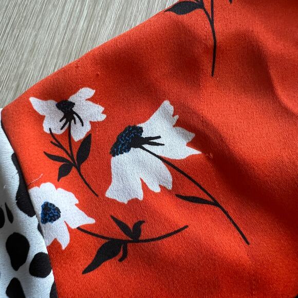 Collusion Flawed Blouse Womens US Size 4 Floral Mixed Pattern FLAWS - Picture 16 of 16